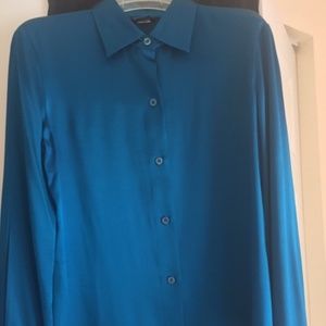 Womens Long-Sleeved Blouse - 95% Silk